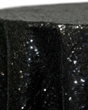 Black Glimmer Linen